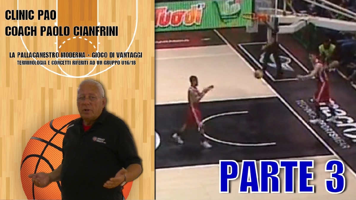 <p>P.3: Clinic Paolo Cianfrini - La pallacanestro moderna: gioco di vantaggi</p>
