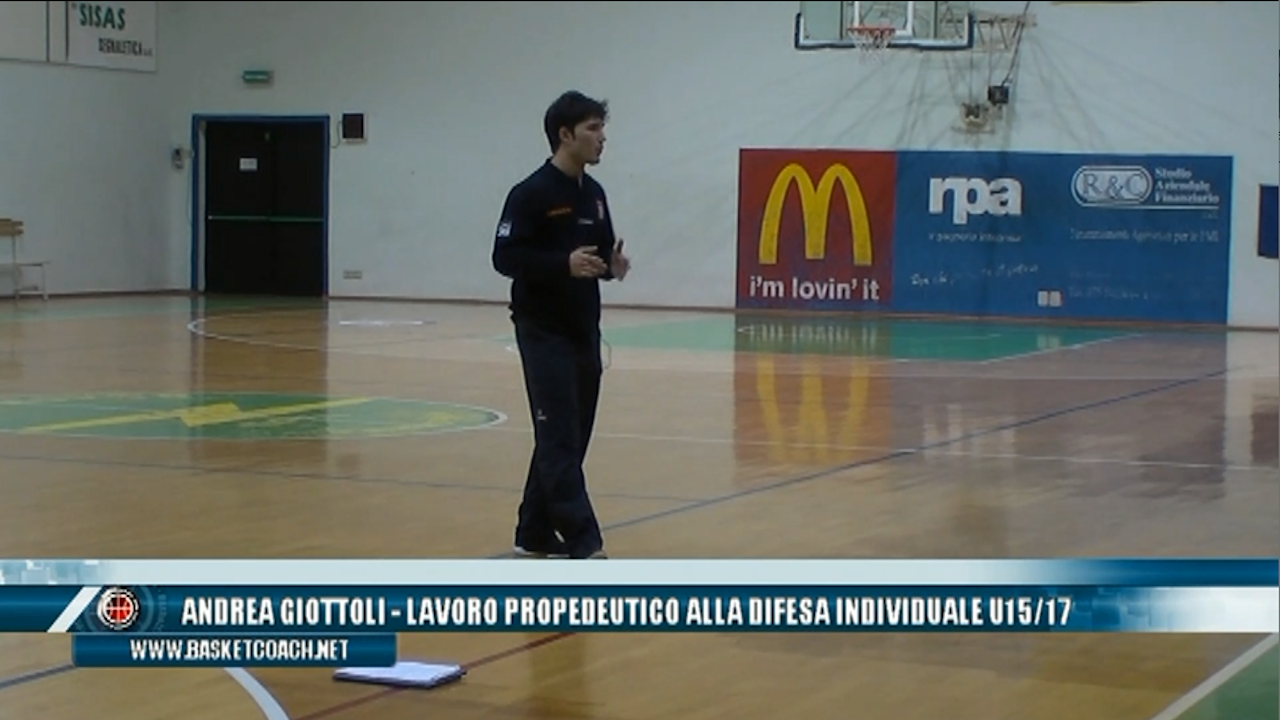 <p>Andrea Giottoli - Lavoro propedeutico alla difesa individuale U15-U17</p>
